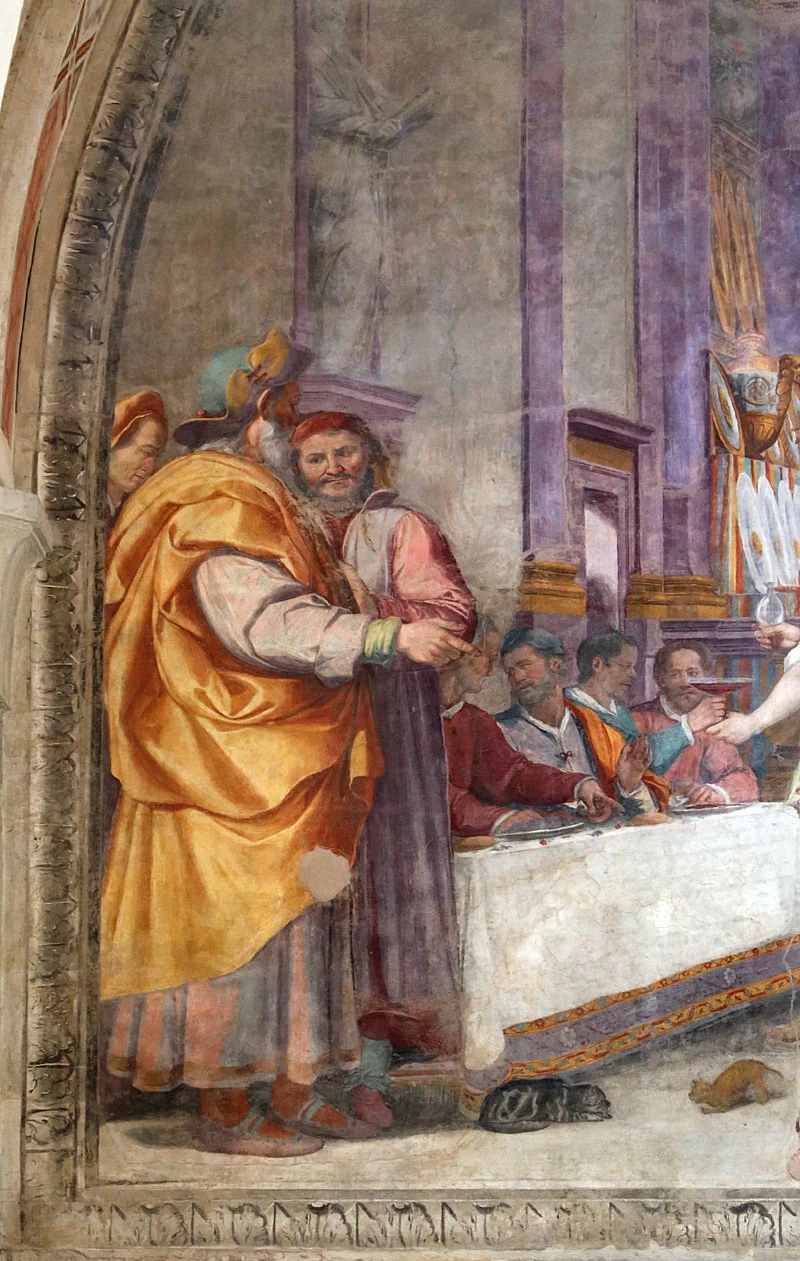 Santissima Annunziata - Firenze, Cena in casa del fariseo, dettaglio